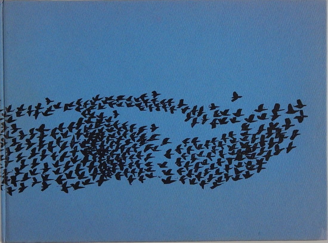 Antonio Frasconi bound book with 10 woodcuts: Antonio Frasconi (American 1919-2013)- ''Birds From My Homeland''- bound book with 10 woodcuts in color, 1958, signed and numbered 158 in pen, edition of 200.