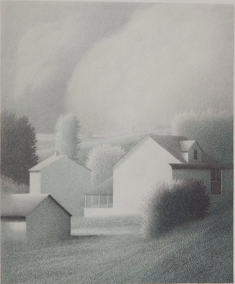Robert Kipniss lithograph: Robert Kipniss (American 1931- )- ''A Late Awakening''- lithograph in color, 1986, signed and numbered 89/120 in pencil, very good condition. 13 1/4 x 11''