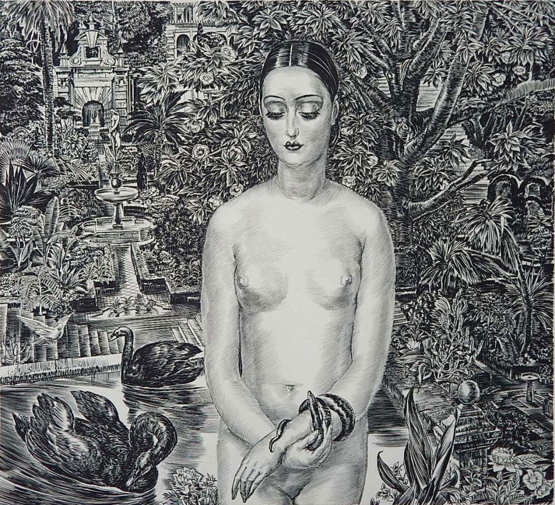 Albert Decaris engraving: Albert Decaris (French 1901-1988)- ''La Danseuse Andalouse'' (Dearis Boursand pg. 269)- engraving, signed and numbered 13/100 in pencil, very good condition. 17 1/4 x 19''