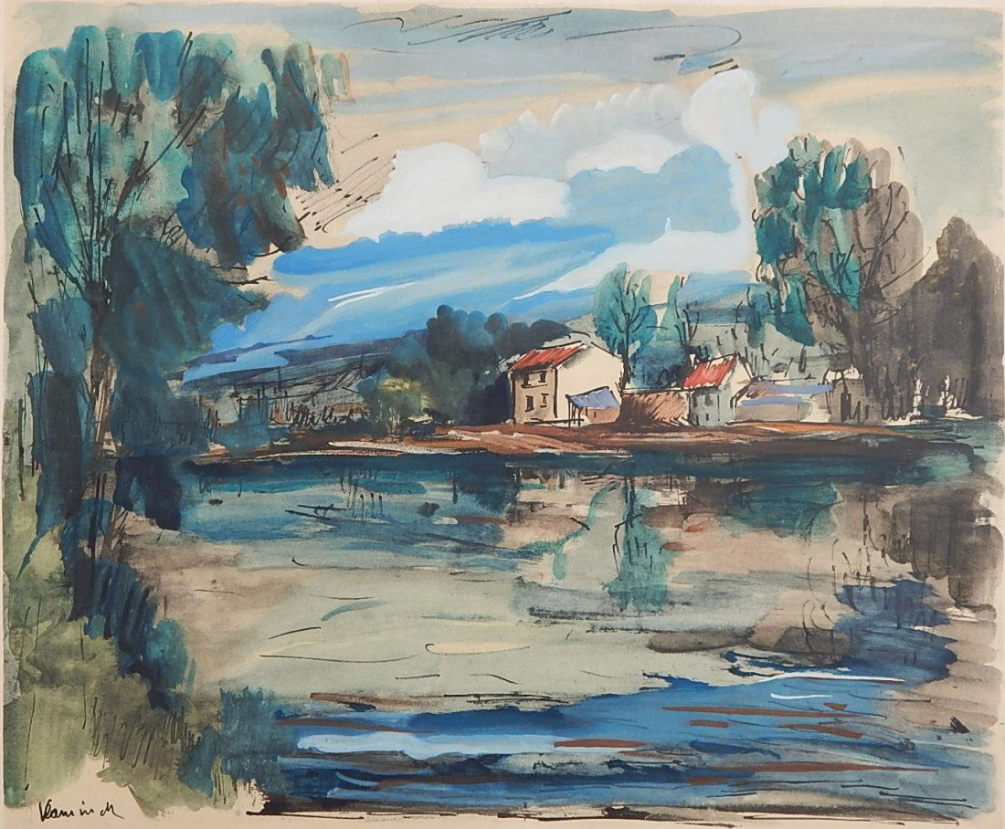 after Maurice Vlaminck pochoir (1 of 4)