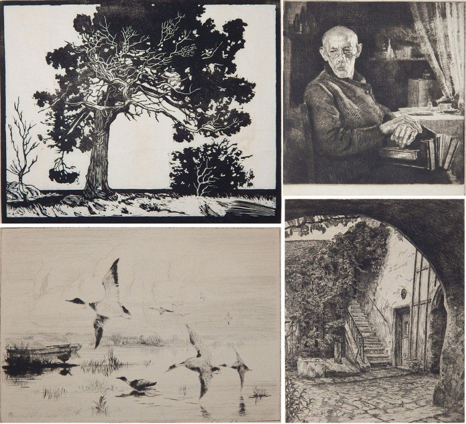 4 American School prints (1 of 10)