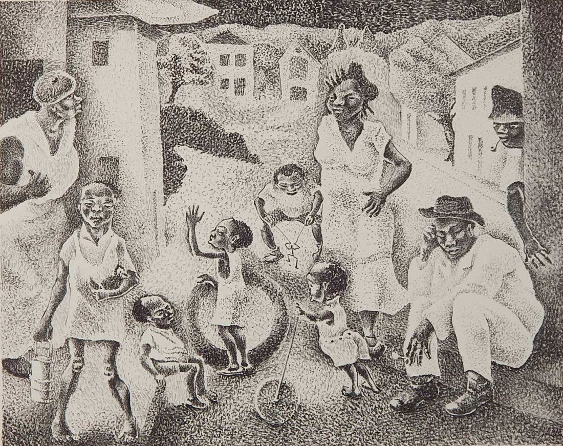 George Biddle lithograph (1 of 4)