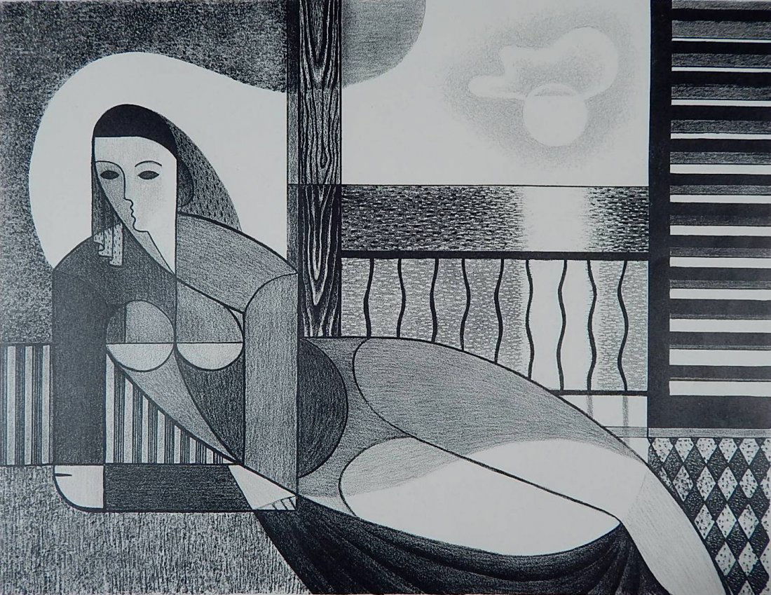 Benjamin Cunningham lithograph (1 of 4)