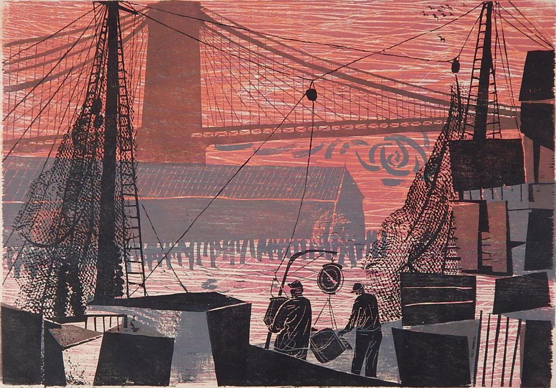 Antonio Frasconi woodcut (1 of 4)