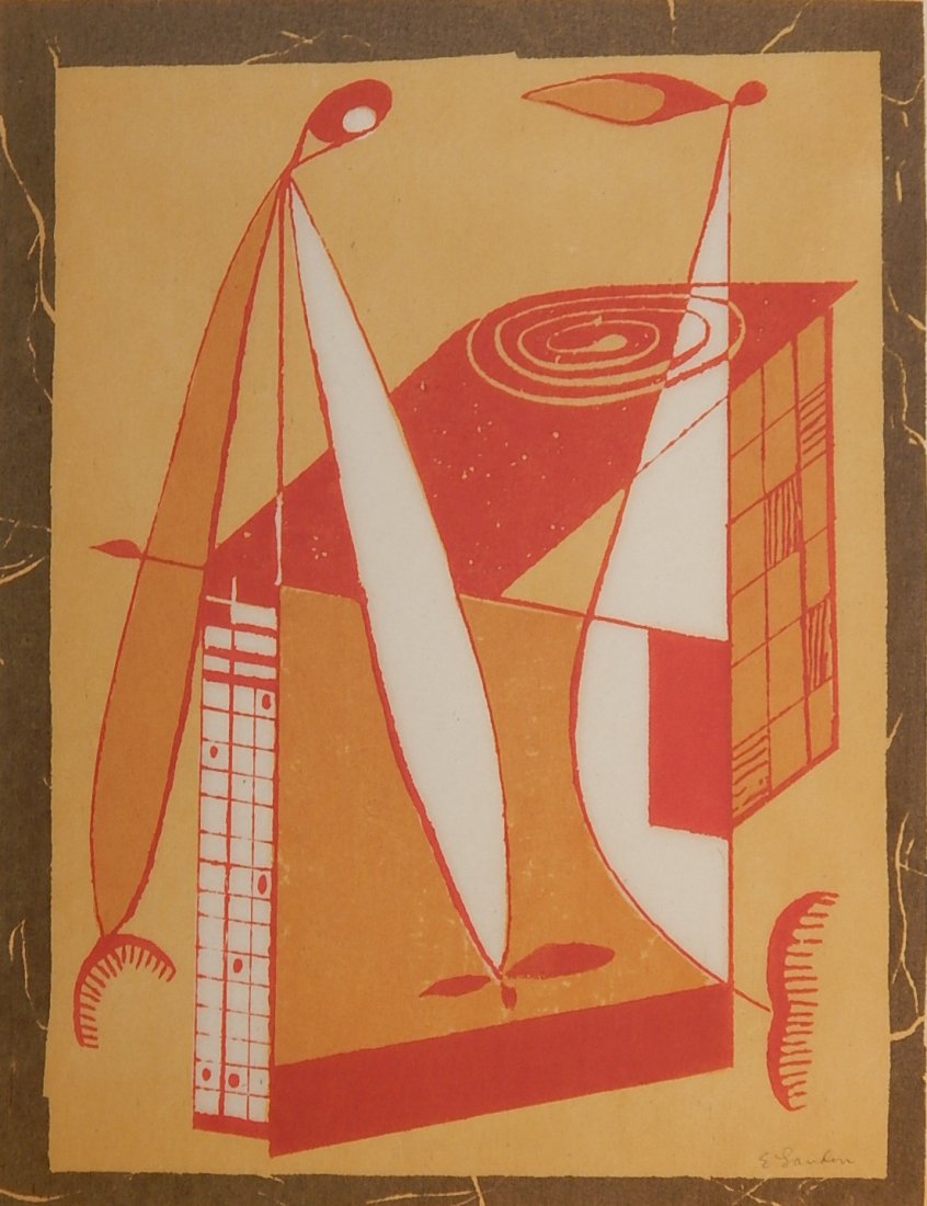 Edward Landon woodcut (1 of 5)