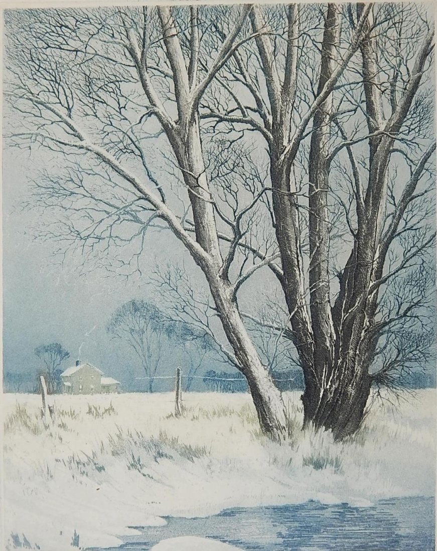 Leon Pescheret aquatint (1 of 4)