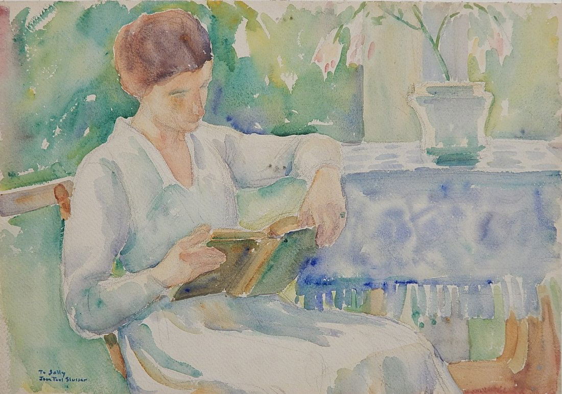 Jean Paul Slusser watercolor (1 of 4)