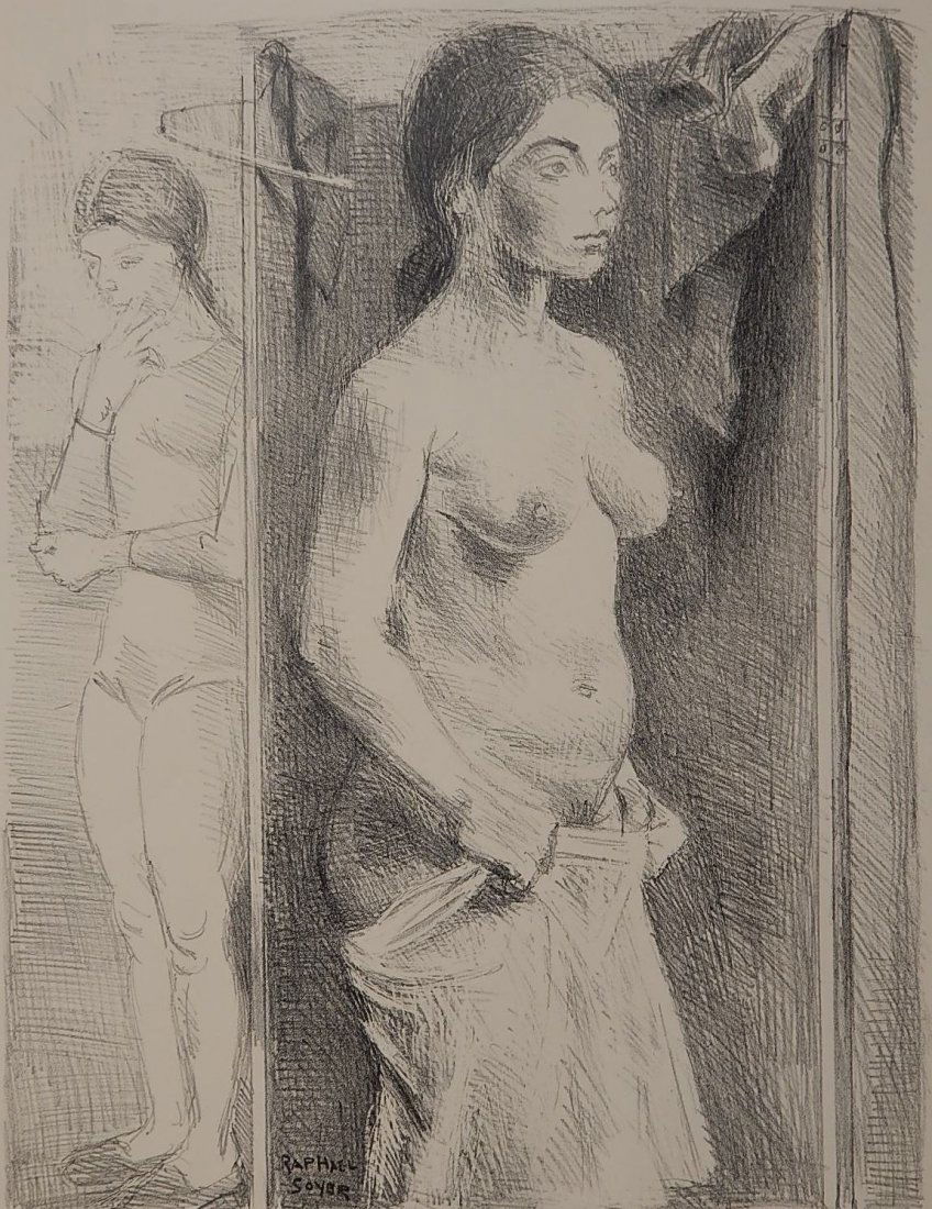 Raphael Soyer lithograph (1 of 4)