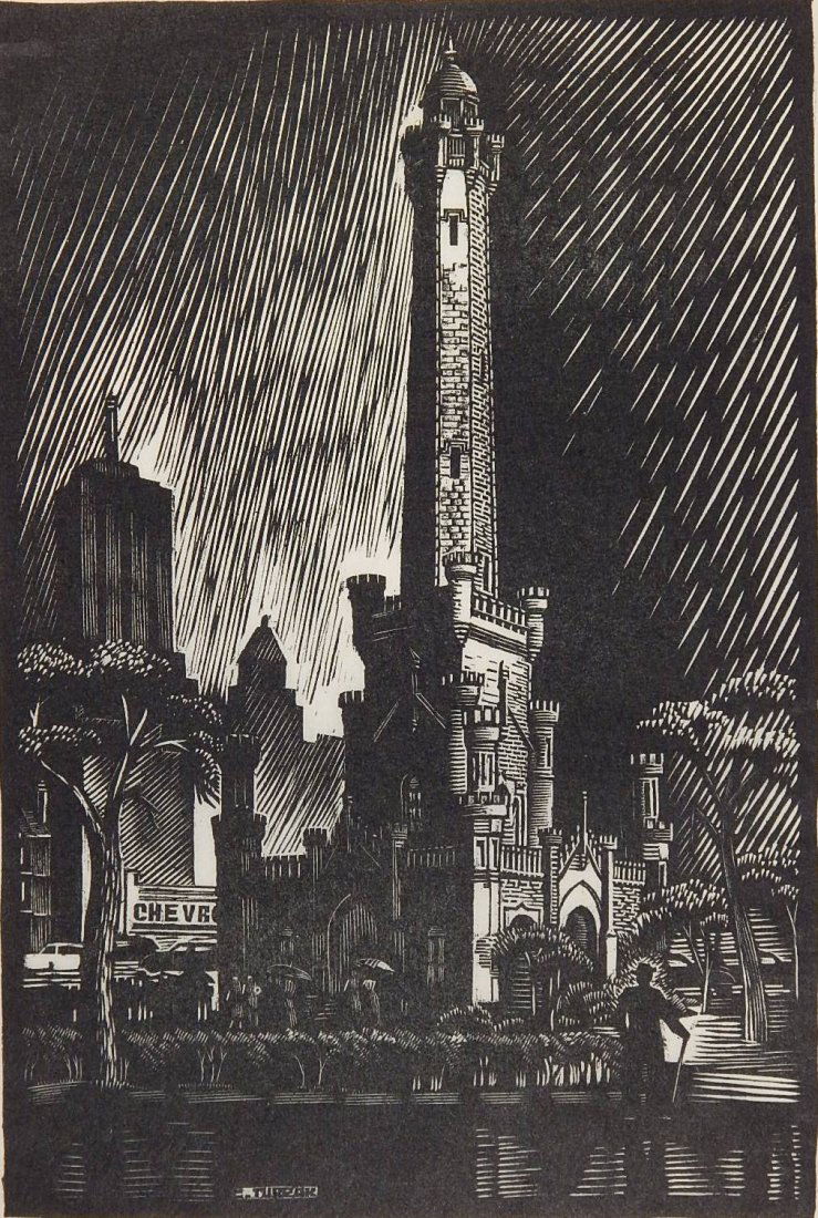 Charles Turzak woodcut (1 of 4)