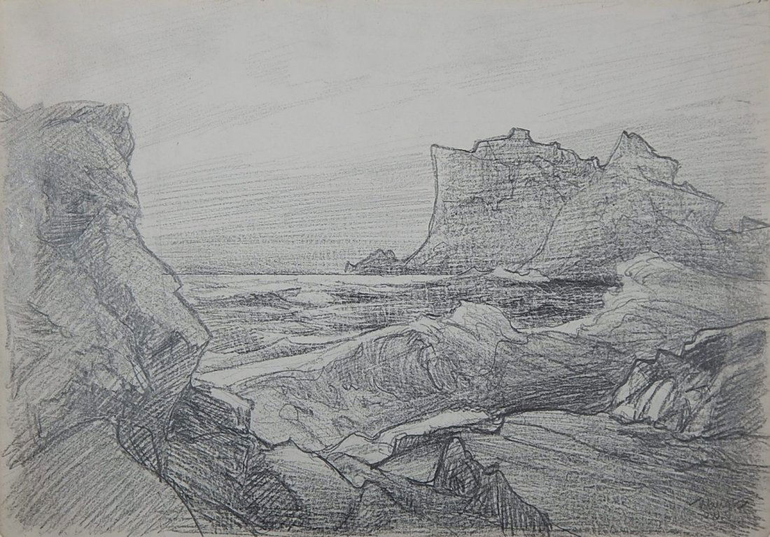 Frederick Judd Waugh graphite (1 of 6)