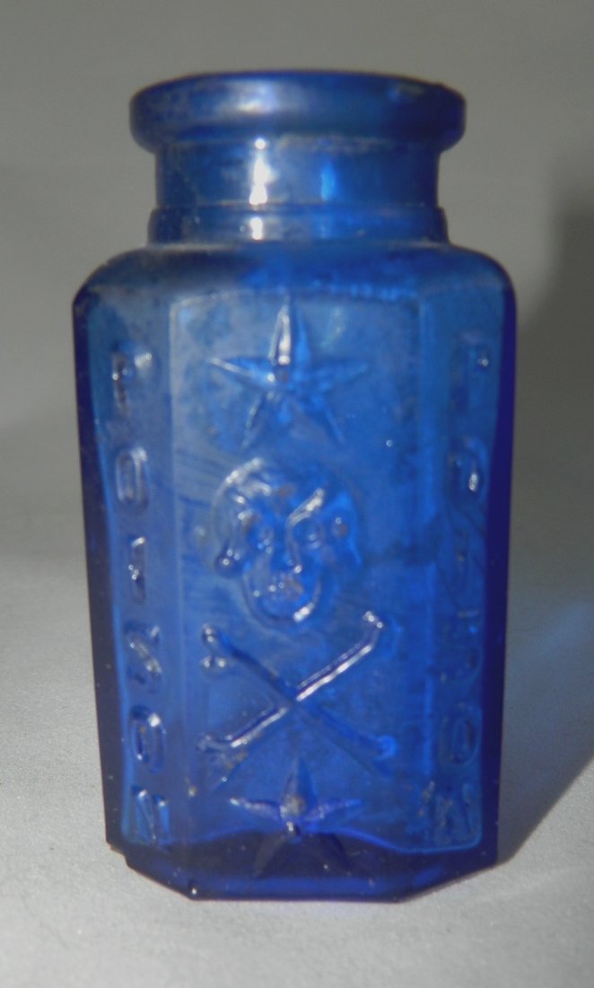 Cobalt poison bottle (1 of 4)