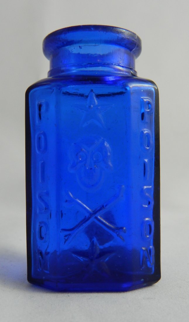 Cobalt poison bottle (1 of 2)