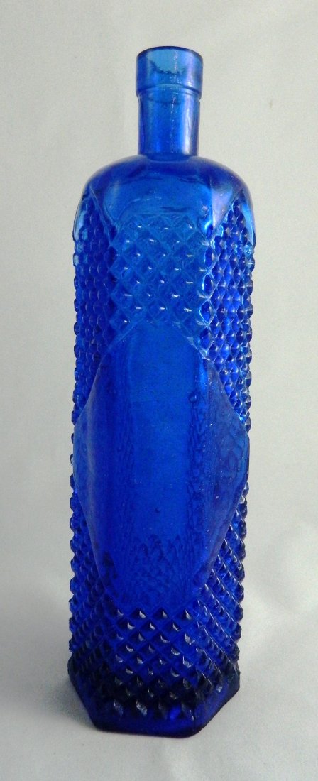 Poison hexagonal cobalt bottle (1 of 2)
