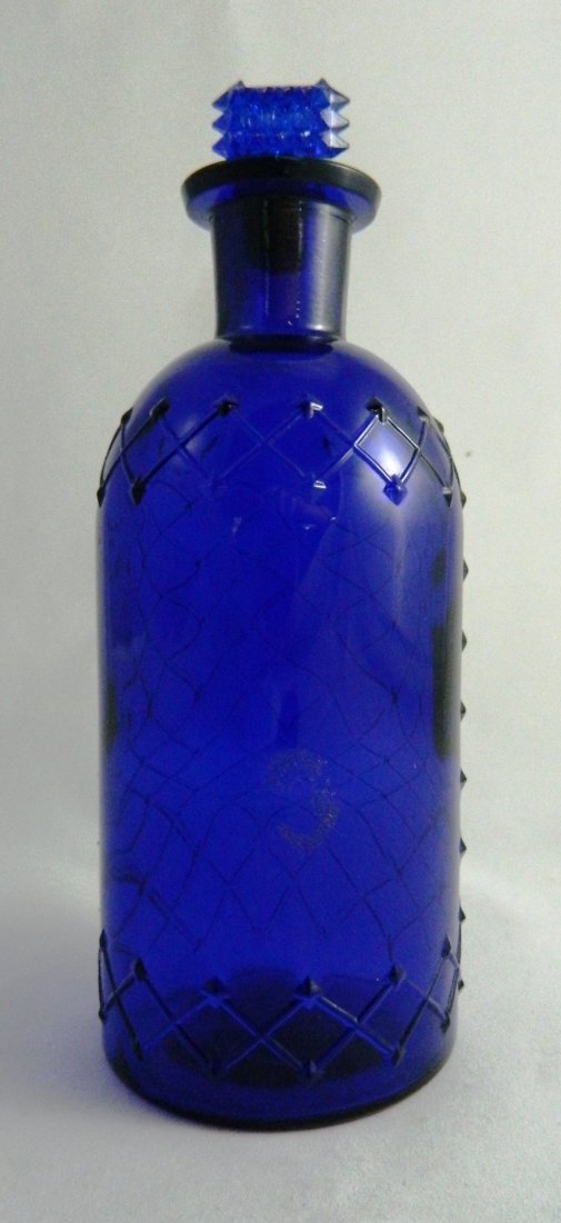 Cobalt poison bottle (1 of 4)