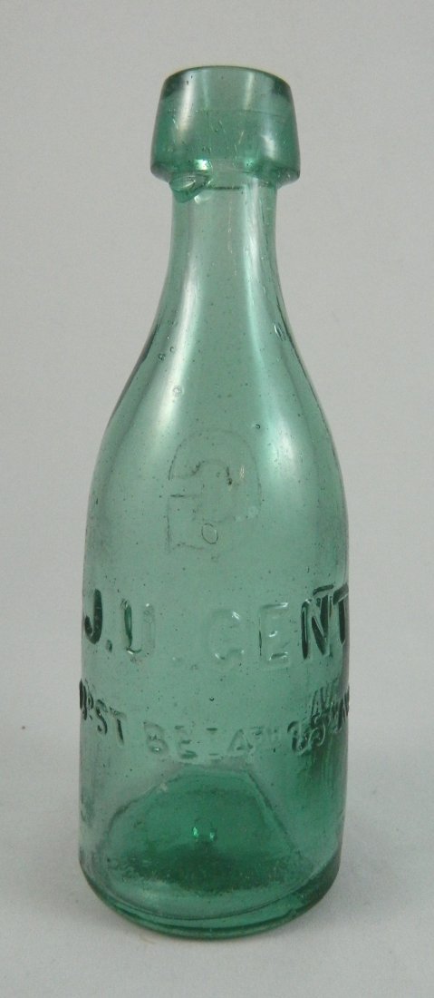 Soda - round emerald green bottle (1 of 5)