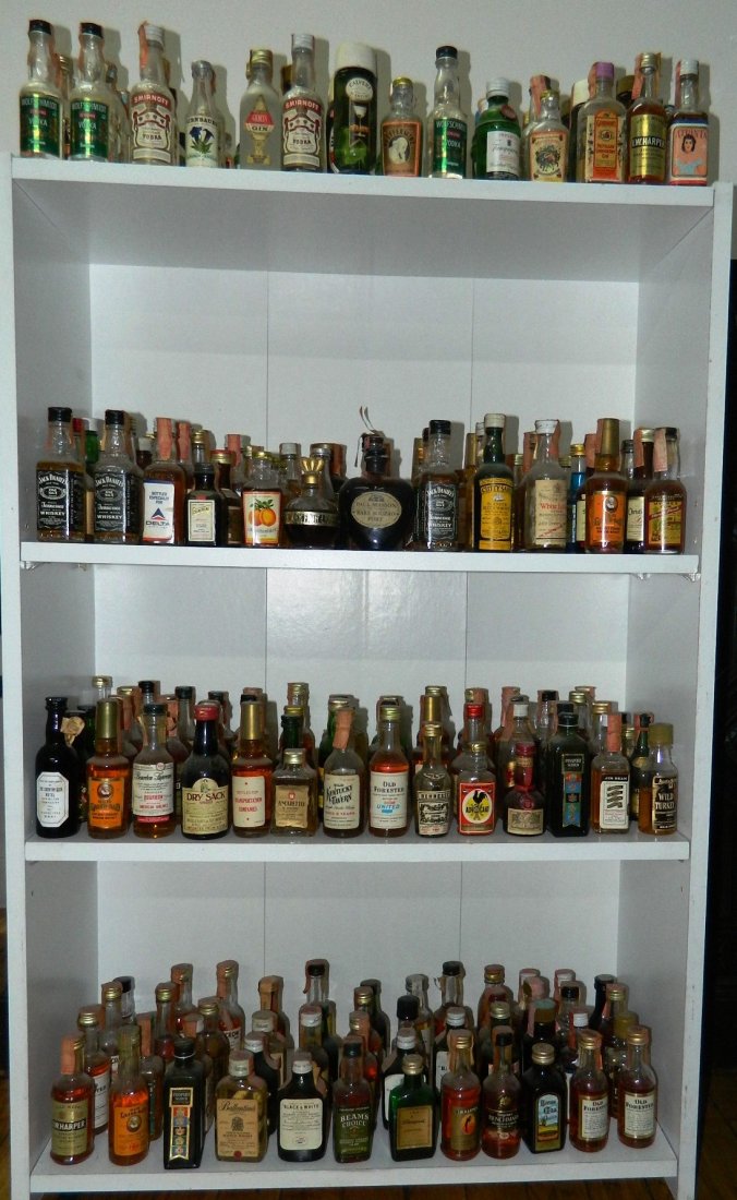 200+ miniature liquor bottles, airplane nips (1 of 10)