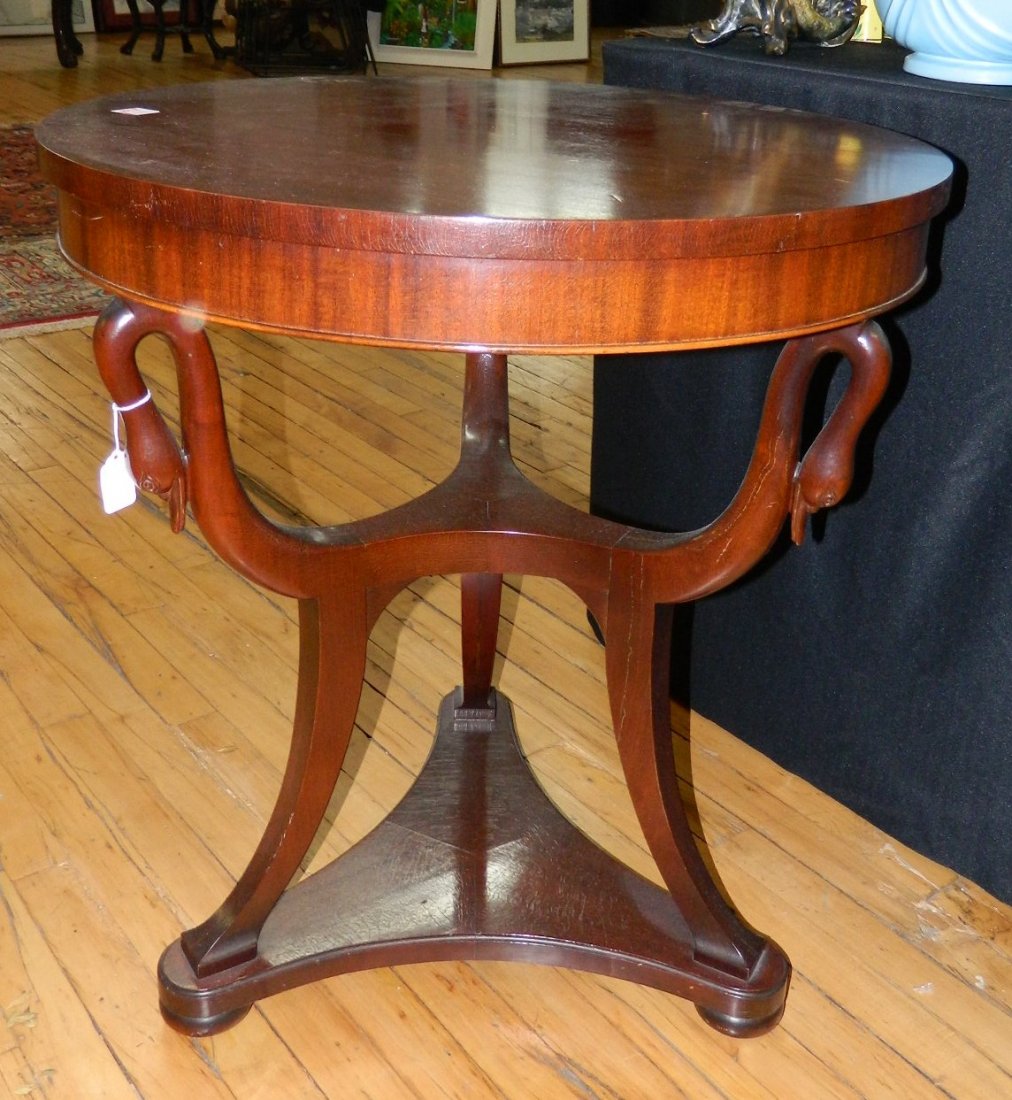 Mahogany occasional table (1 of 2)