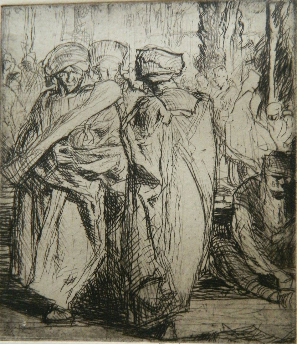 Frank Brangwyn etching (1 of 4)