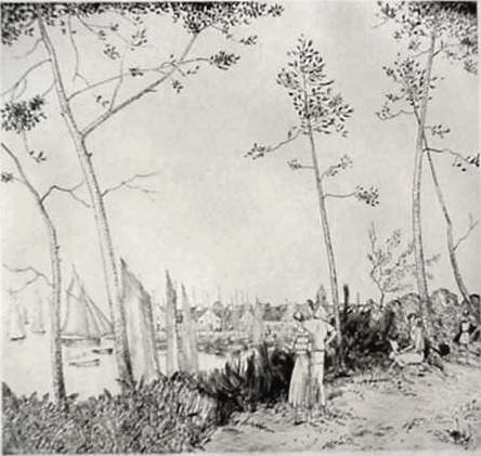 Jean Emile Laboureur etching (1 of 1)