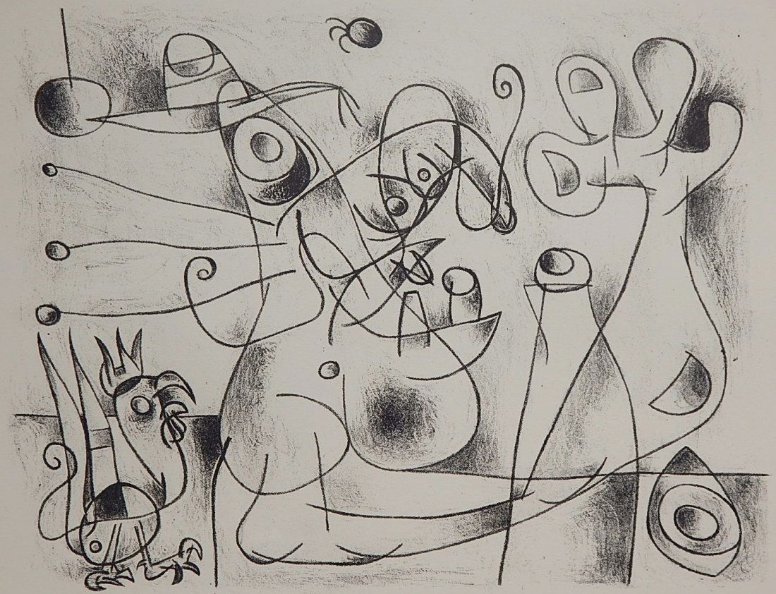 Joan Miro lithograph (1 of 4)
