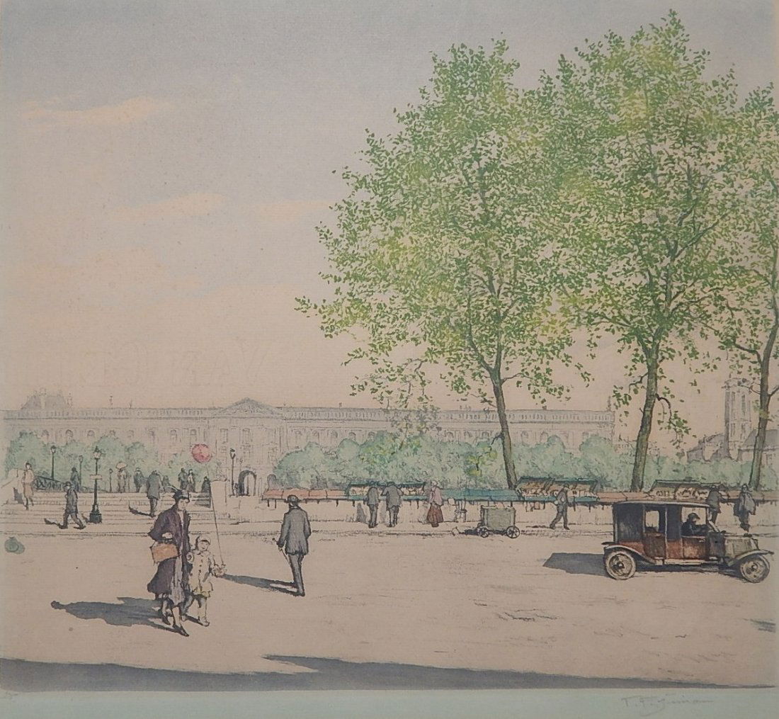 Tavik F. Simon color soft-ground and aquatint (1 of 4)