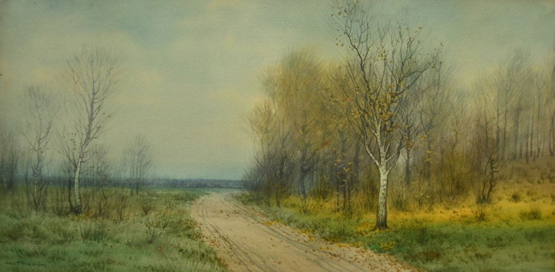 George Howell Gay watercolor (1 of 3)