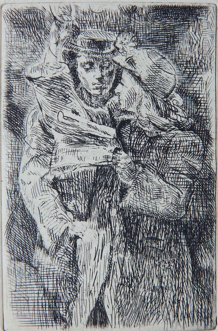 Isabel Bishop drypoint (1 of 4)