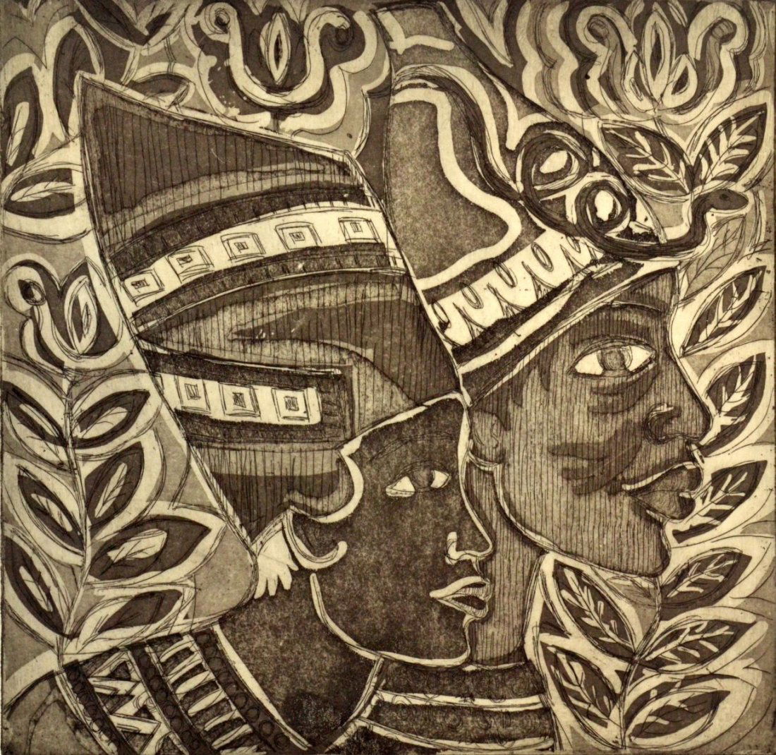 Margaret T. Burroughs etching (1 of 3)