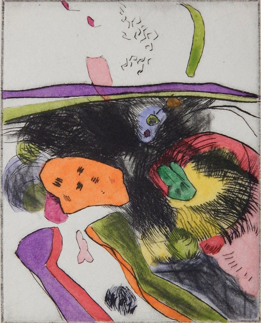 Johnnie Johnson drypoint and roulette (1 of 4)