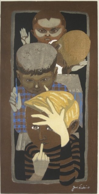 Junichiro Sekino woodcut (1 of 5)