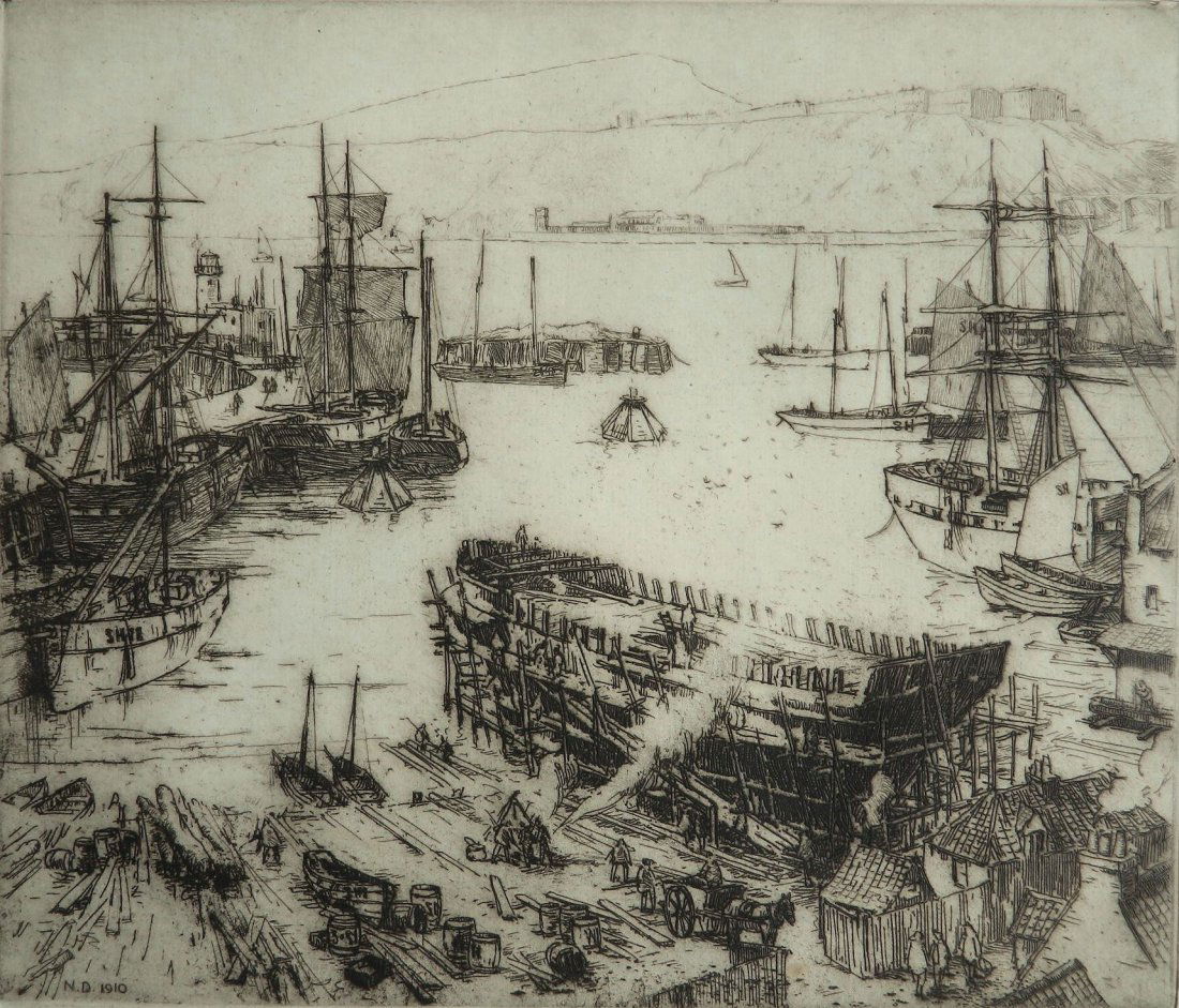 Nelson Dawson etching (1 of 4)