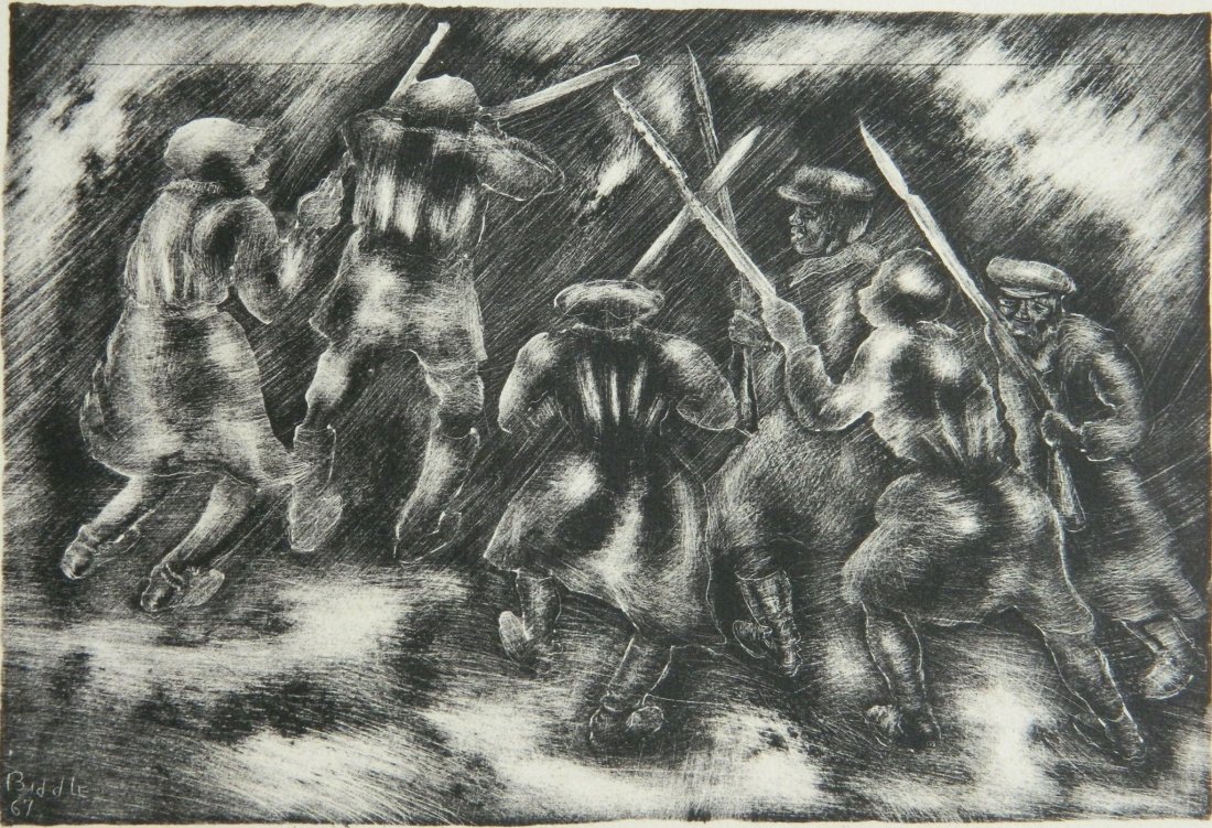 George Biddle lithograph (1 of 5)