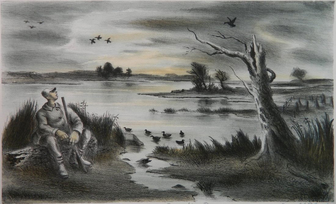 Arnold Blanch lithograph