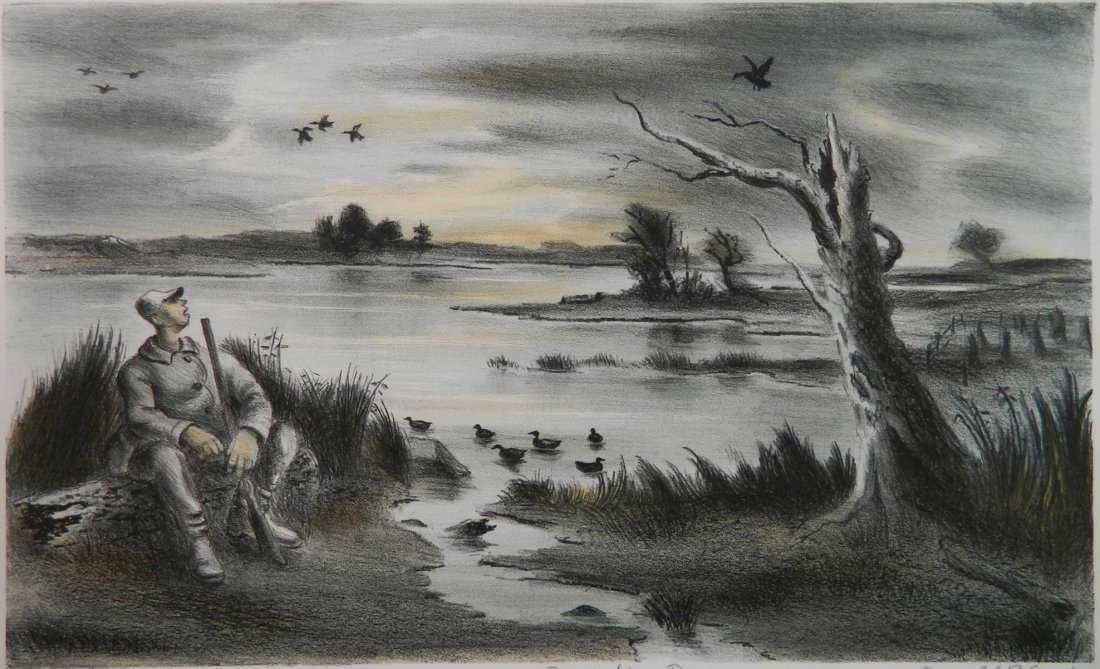 Arnold Blanch lithograph