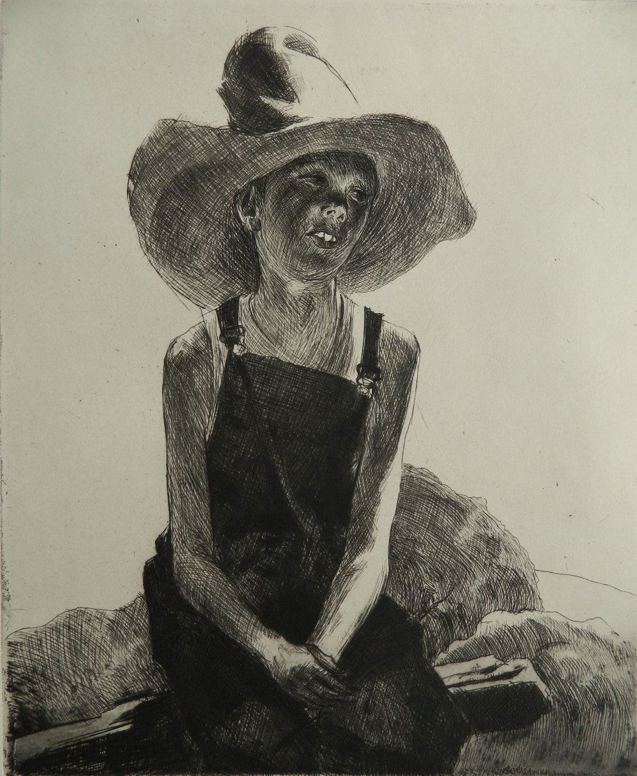 John E. Costigan etching and drypoint (1 of 4)