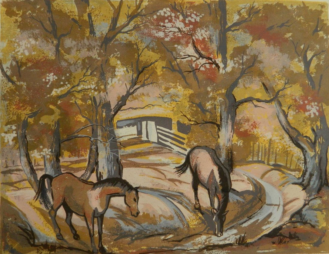 Louie Ewing silkscreen in colors (1 of 4)