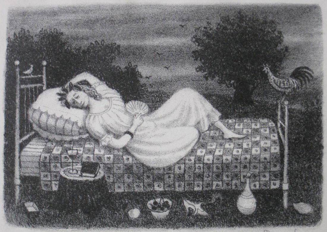 Doris Lee lithograph (1 of 4)