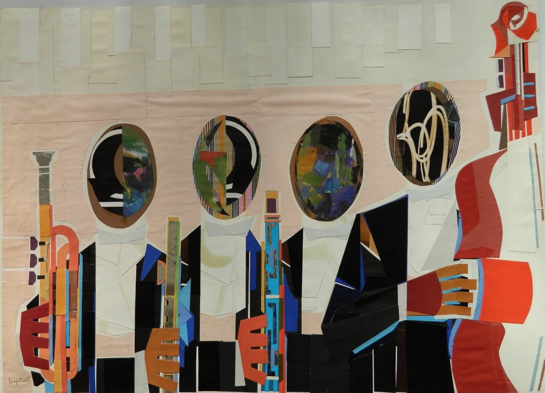 Stephen Longstreet mixed media collage (1 of 4)