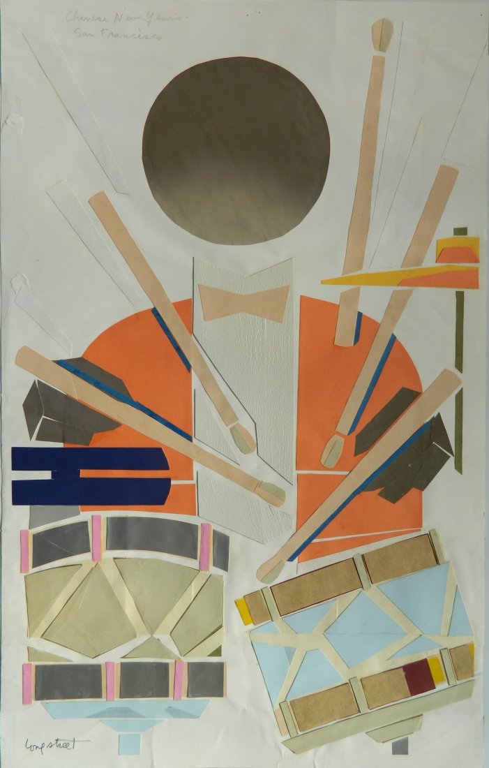 Stephen Longstreet mixed media collage (1 of 4)