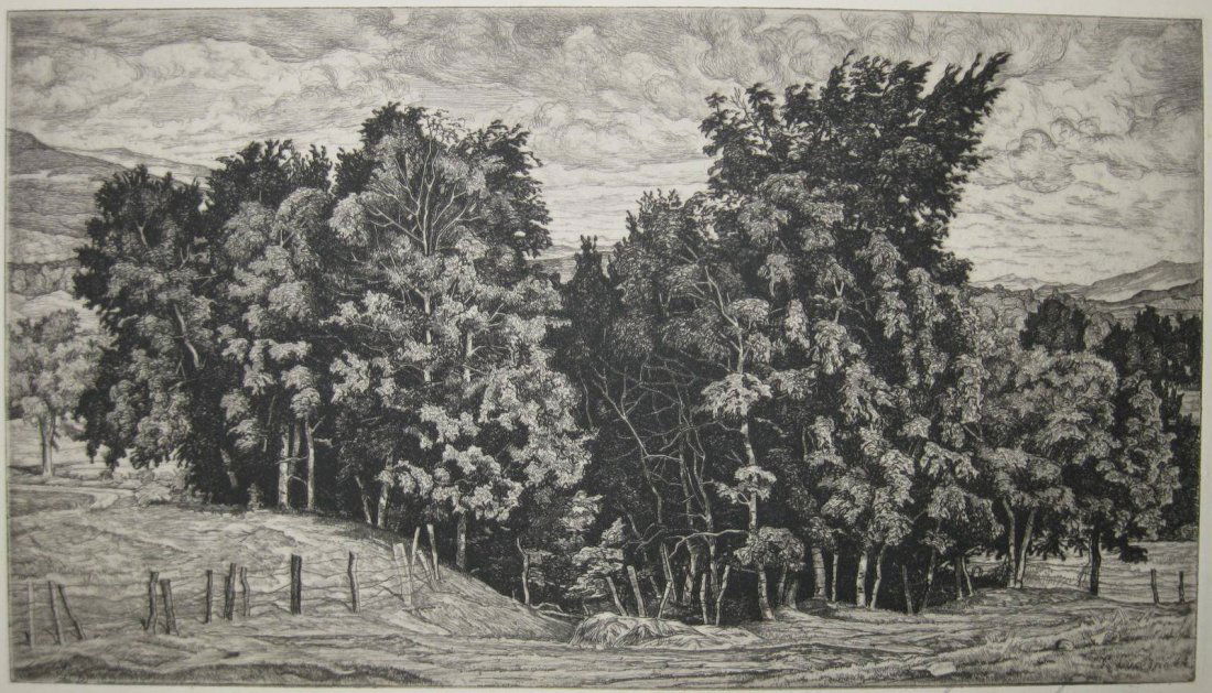 Luigi Lucioni etching (1 of 4)