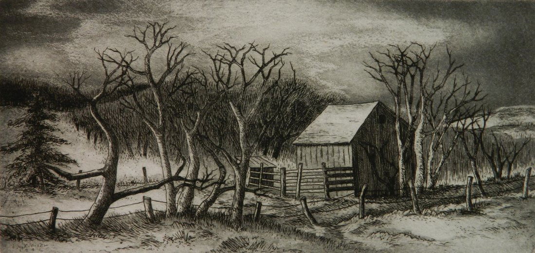 J. Jay McVickers etching and aquatint (1 of 4)
