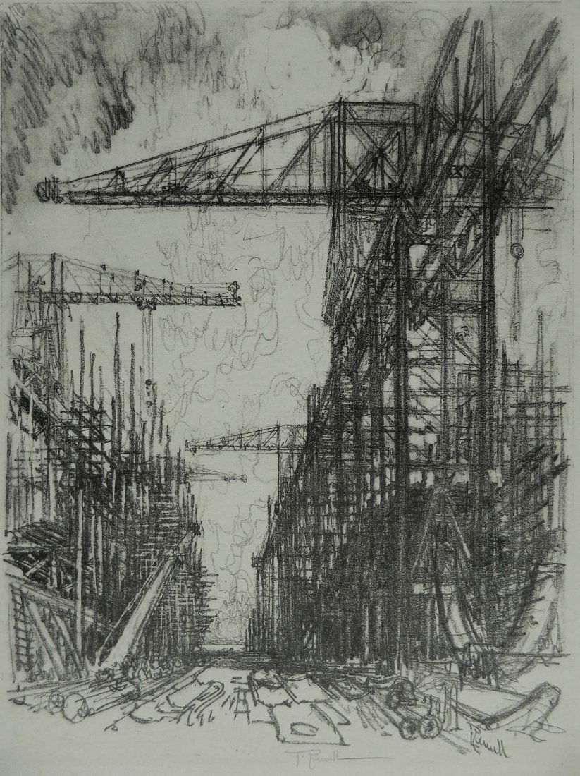 Joseph Pennell lithograph (1 of 4)