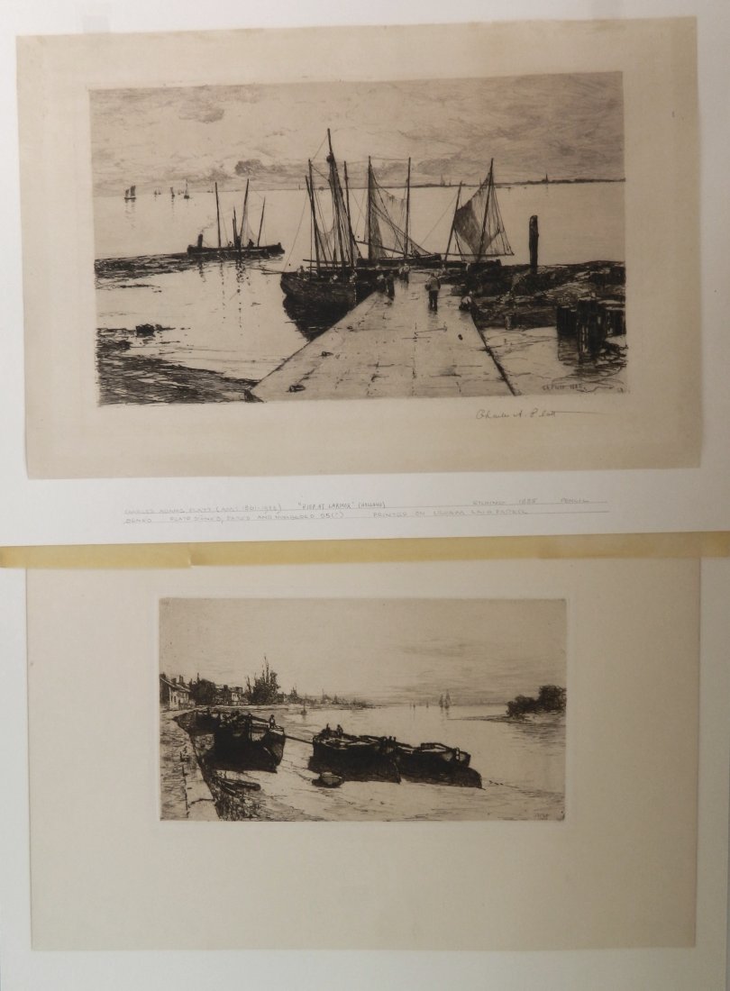 Charles Adams Platt 2 etchings (1 of 8)