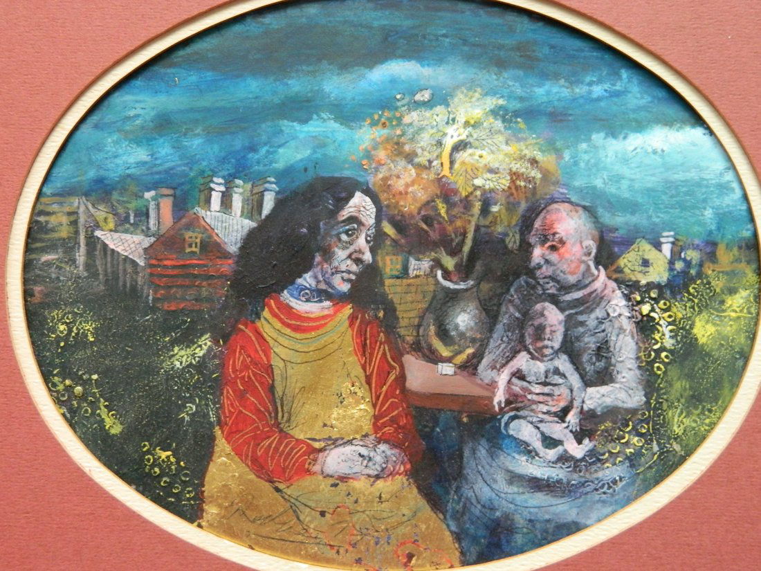 Noel Rockmore watercolor and gold leaf (1 of 4)