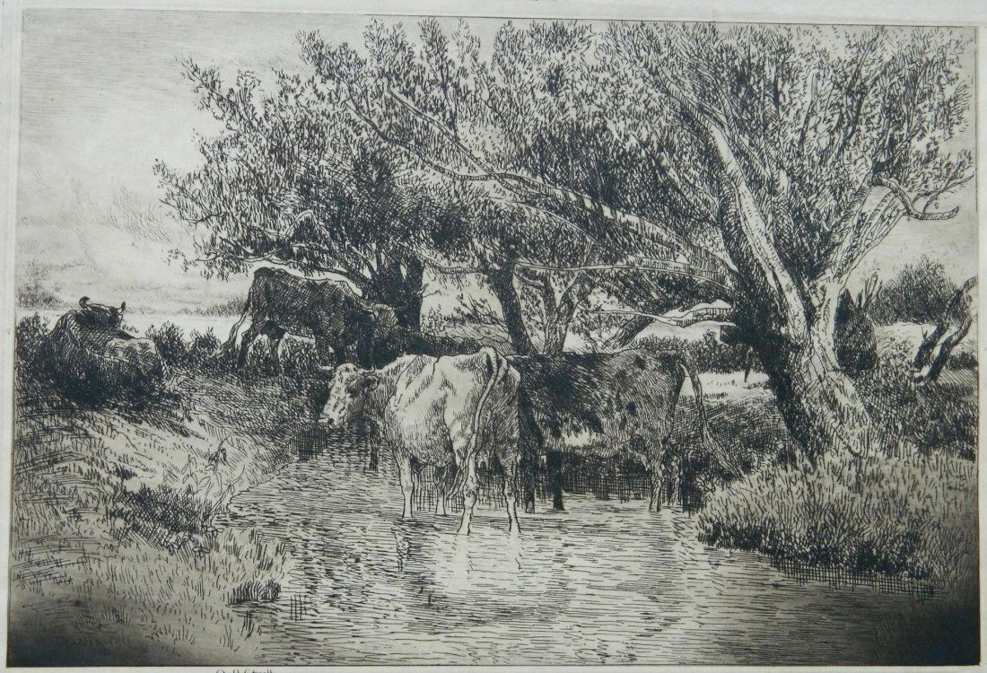 George P. Stull etching (1 of 4)
