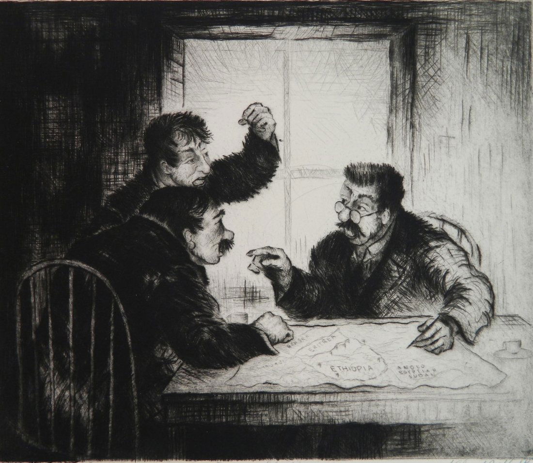 Albert J. Webb etching and drypoint (1 of 4)