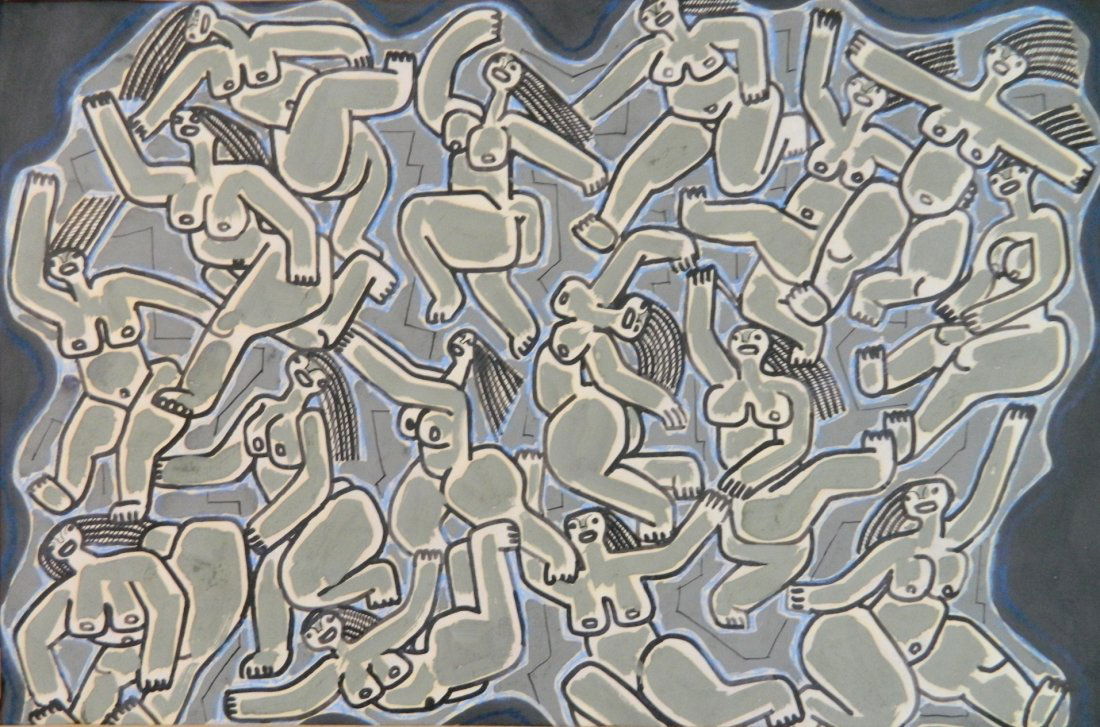 20th c. Russian School gouache (1 of 5)