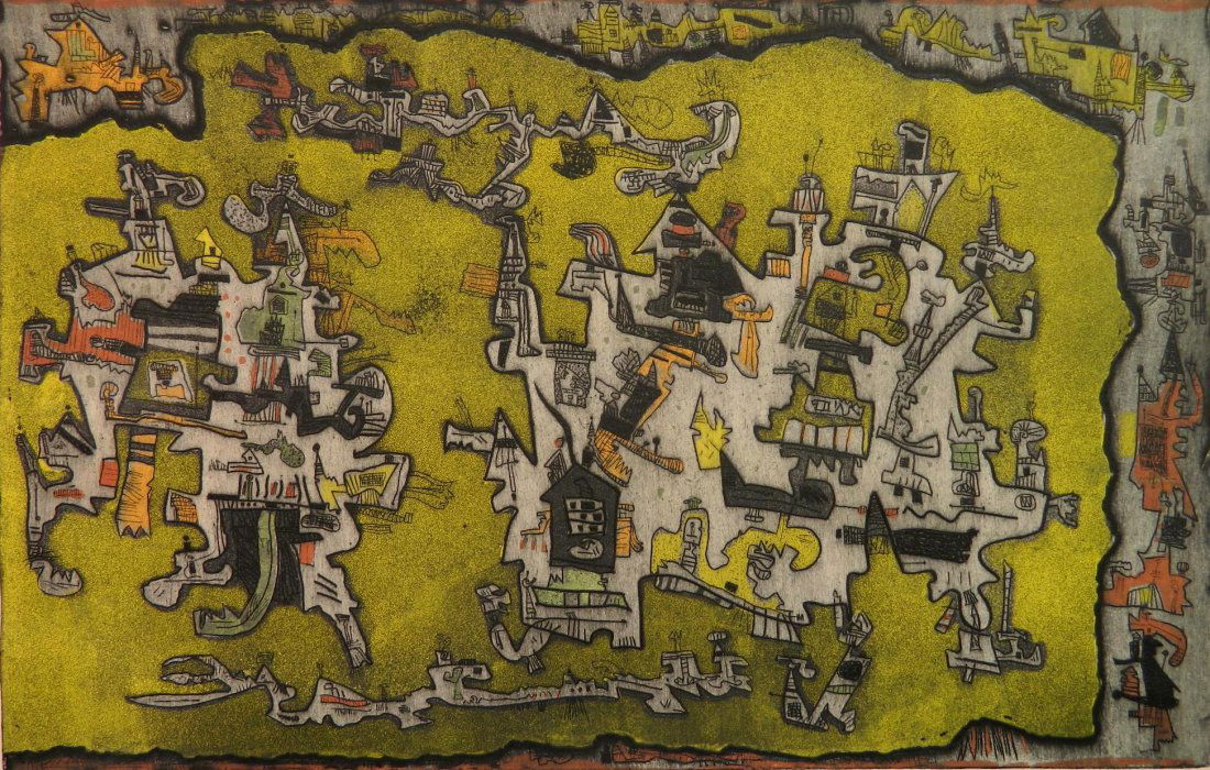 Ynez Johnston etching and aquatint (1 of 4)