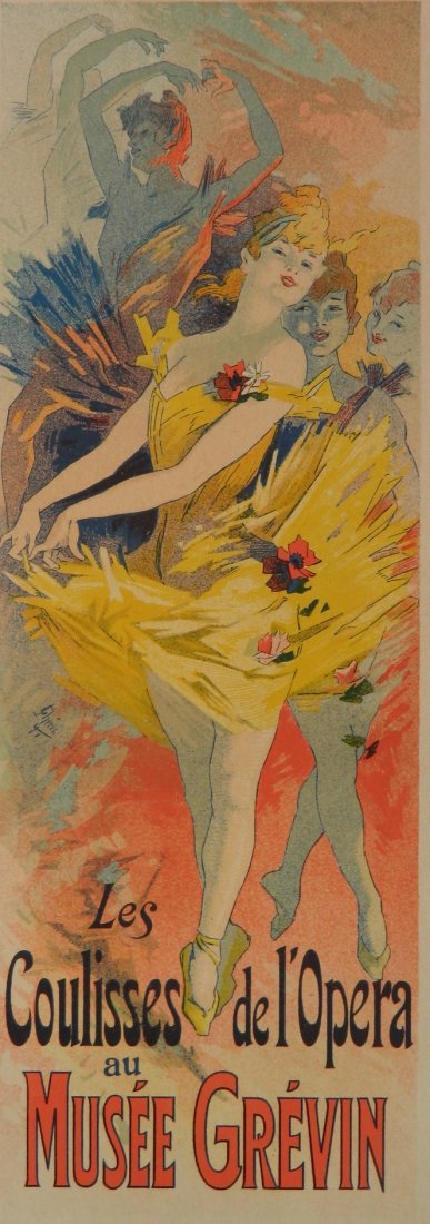 Jules Cheret lithographic poster (1 of 3)