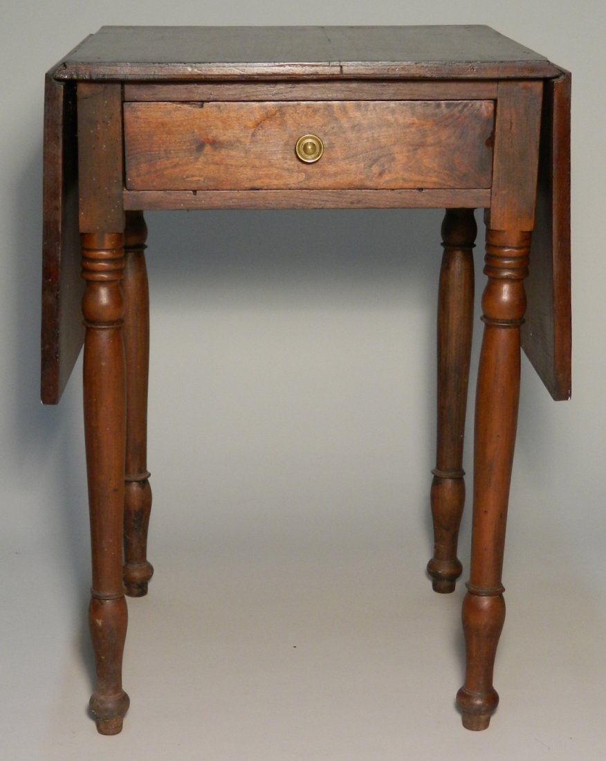 19th c. American Sheraton Drop Leaf Stand (1 of 5)